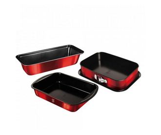 Set tavi pentru copt 3 piese Burgundy Berlinger Haus BH 7632