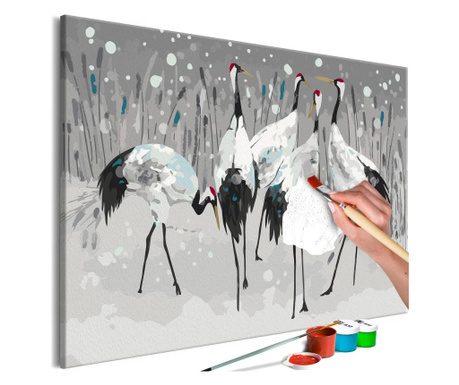 Slika za samostalno slikanje Artgeist - Stork Family - 60 x 40 cm