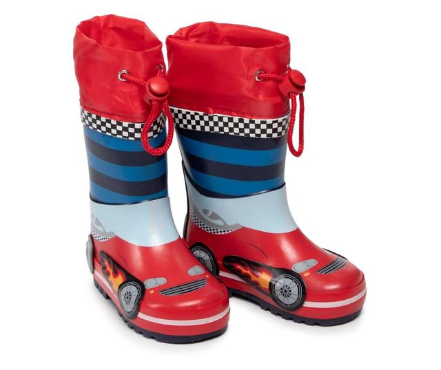 Cizme de cauciuc pentru copii, Playshoes, Rasing Car, 26