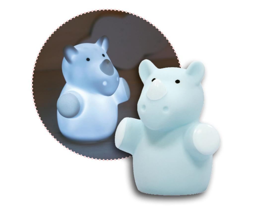 LED noćno svjetlo, oblik nosoroga, plavo, Lumilu Mini Zoo Rhino, Reer 52343 - 2