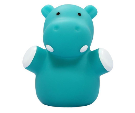 Lampa de veghe cu LED, forma hipopotam, albastru, Lumilu Mini Zoo Hippo, MCT 52353