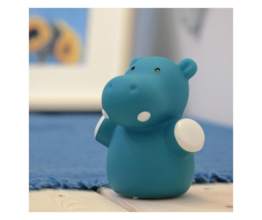 LED noćno svjetlo, oblik nilskog konja, plavo, Lumilu Mini Zoo Hippo, Reer 52353 - 2