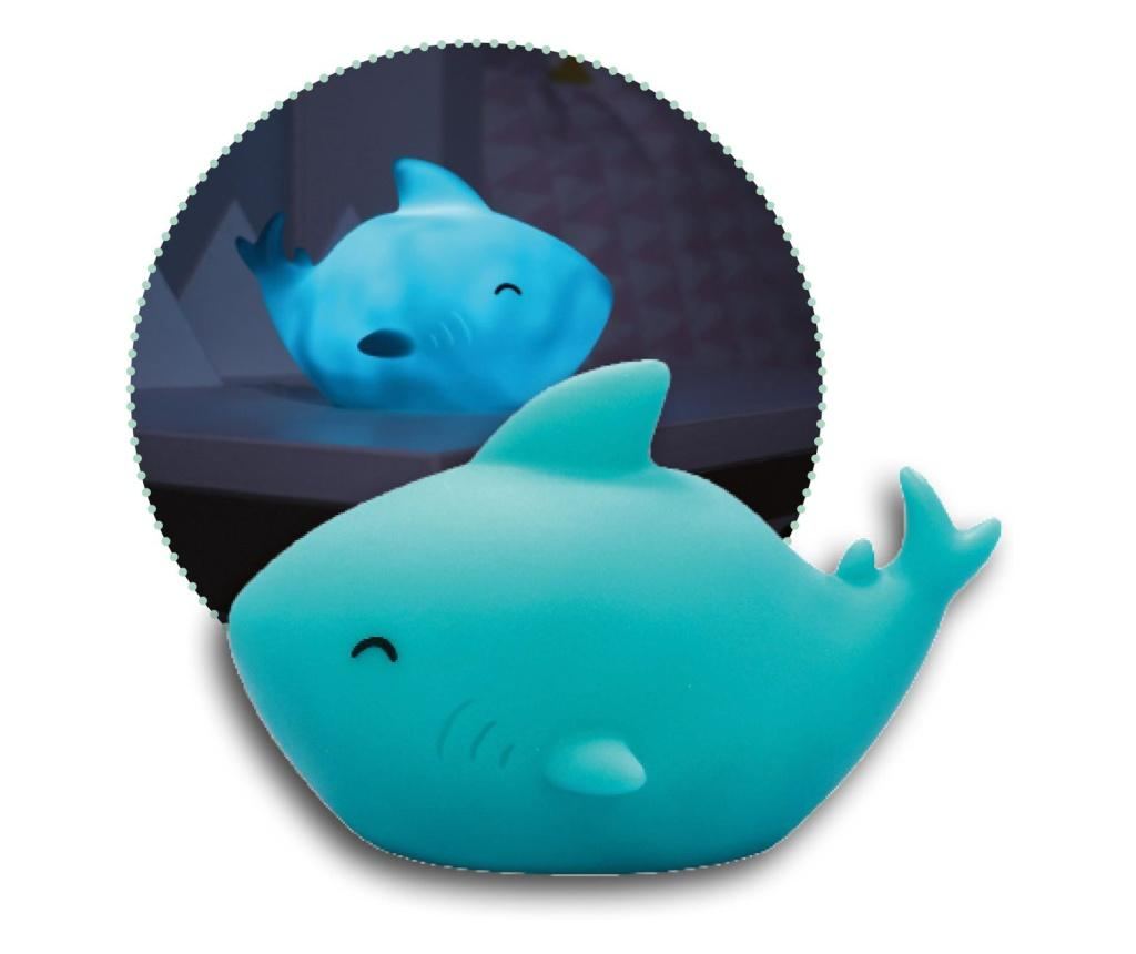 LED noćno svjetlo s timerom, oblik morskog psa, plavo, Lumilu Sea Life Shark, Reer 52303 - 2
