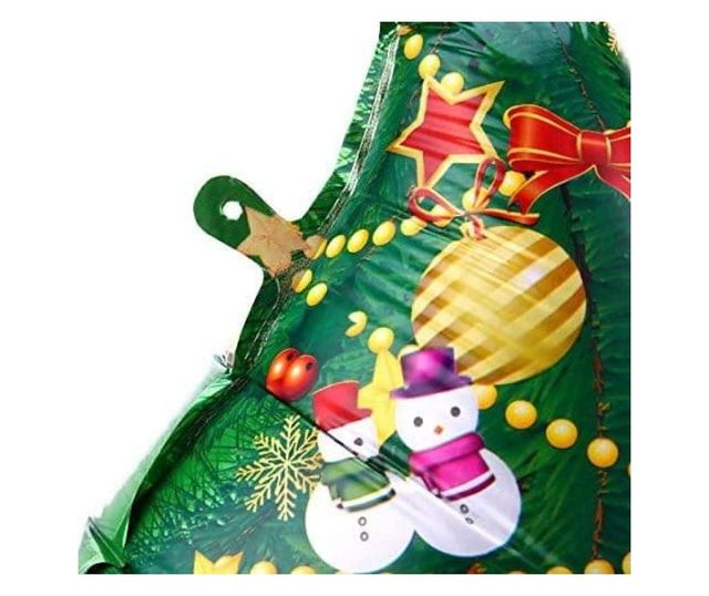 Balon din folie pentru petrecere Brad de Craciun 68 cm