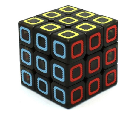 Cub rubik 3x3x3, Black Transparent, de viteza Speedcube Rubik