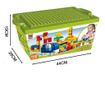 Set Masa si Cutie cu 100 Cuburi de Constructie