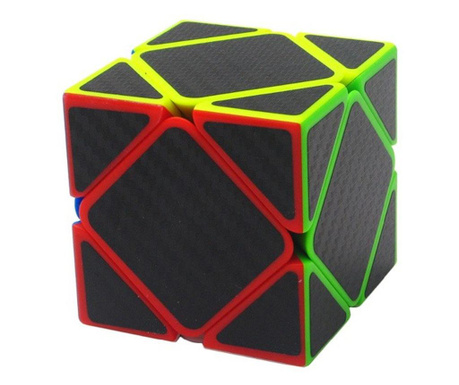 Cub rubik Asimetric, 7 piese Carbon, 3x3x1, de viteza Speedcube