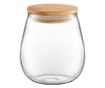 Borcan sticla cu capac bambus 0.7L, AMBITION Belly