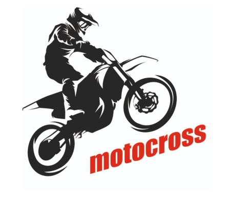 Sticker pentru casa, motocross, 57 x 63 cm