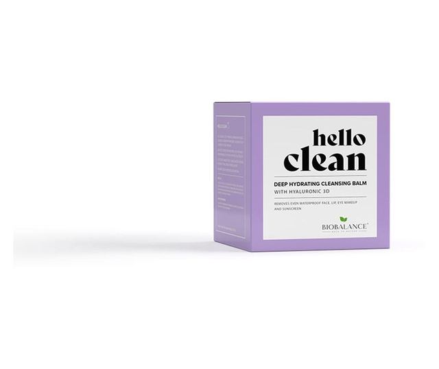 Balsam de curatare faciala 3 in 1 cu acid hialuronic, pentru ten normal sau uscat, Hello Clean, Bio Balance, 100 ml