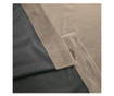 Set draperie din catifea blackout cu inele negre, densitate 700 g/ml, beaver, 2 buc Madison 150x235 cm