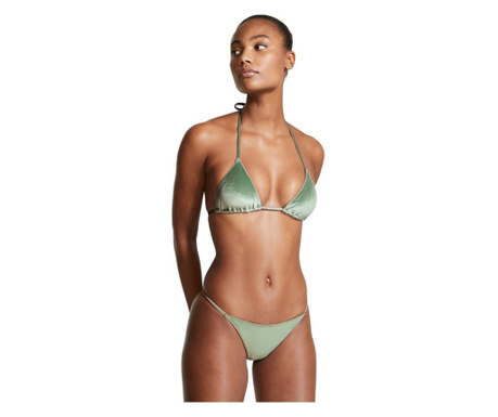 Sutien costum de baie Victoria's Secret, Velvet Triangle Swim Top, Verde, M INTL