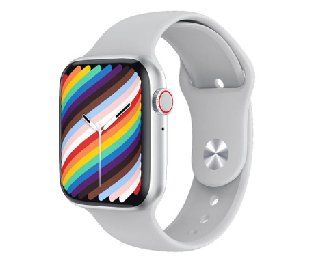 Smartwatch seria 7 W37 pro sistem de operare ios/android - original, alb