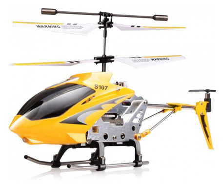Elicopter Syma, S107G raza 15m, infrarosu, cu telecomanda - Galben