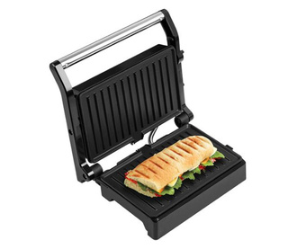 Sandwich maker si grill ECG S 3070 Panini Power, 1500 W, deschidere 180°, placi nonaderente