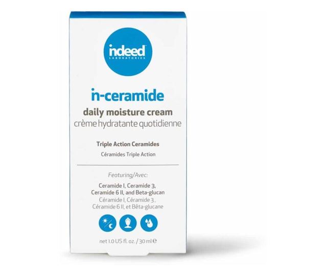 In-Ceramide, Crema hidratanta cu Ceramide pentru Ten Sensibil sau Uscat, Indeed Labs, 30 ml