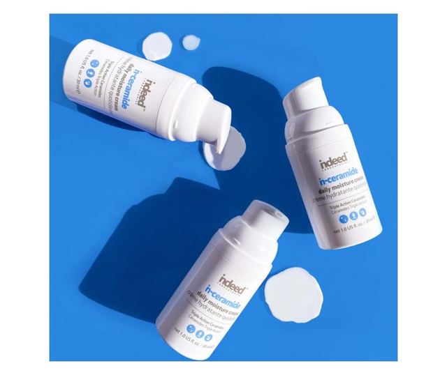 In-Ceramide, Crema hidratanta cu Ceramide pentru Ten Sensibil sau Uscat, Indeed Labs, 30 ml