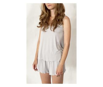 Pijama dama Nicol Da Re, marie silver, bambus,gri  M