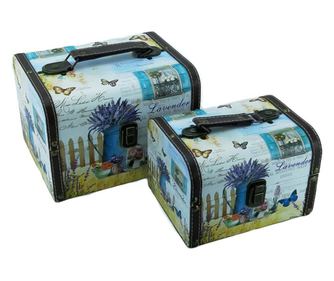 2 cutii double coffer pentru depozitare bijuterii sau obiecte pretioase, dimensiuni diferite, materiale de calitate, design cu f