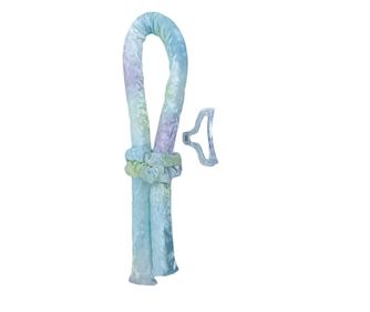 Bigudiu tip panglica ribboncurl, model curcubeu, accesorii incluse, usor de utilizat, 90 cm, turcoaz/roz, Doty  90x5 cm
