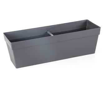 Serinova Yali Jardiniera flori pentru balcon 51,5x17xh15,8cm, 10,8lt, antracit