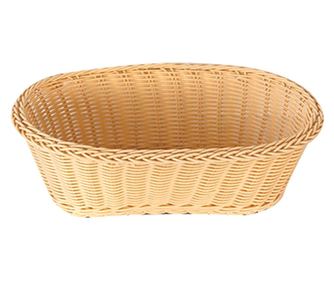 Raki cos servire paine oval 28x17x9 cm, crem