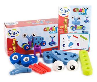 Set constructie Crazy cars, Gigo