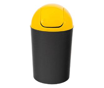 Cos gunoi, 12 litri, Flip Flap Delta , galben