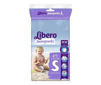 Scutece copii bazin Libero S 7-12 kg 6 buc