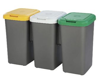 Cos de gunoi trio Tontarelli, 3 X 25 L
