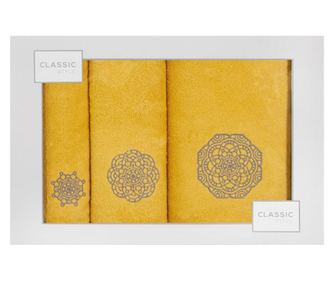 Set 3 prosoape de baie Mandala