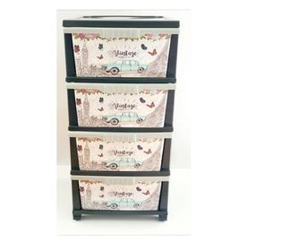 Vintage Wielokolorowa Szafka Plastikowa, BK002