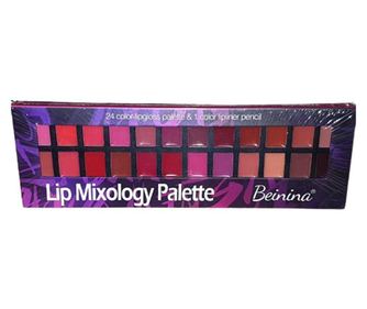 Paleta 24 šmink za ustnice, Beinina, Lip Mixology Palette