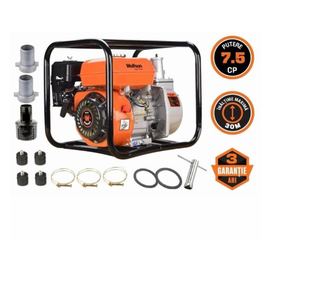 Motopompa apa Wolfson wt-20, 2 toli, 6.5cp, 27000 lh, inaltime maxima pompare 26m  39x41x49 cm