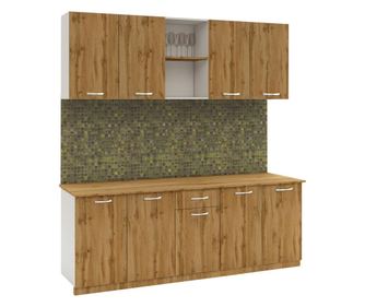 Set Bucatarie haaus Nisa, Stejar Wotan/Alb, L 200 cm