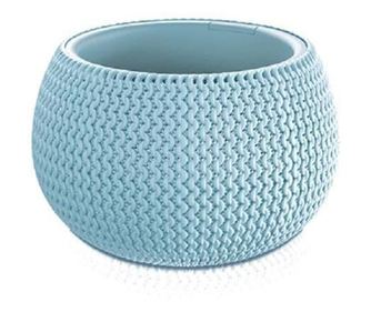 Dekoratív virágcserép, kerek, kék, 29x19,5 cm, Splofy Bowl