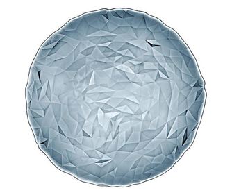 Bormioli Diamond farfurie suport din sticla ocean blue D33xh1,4 cm
