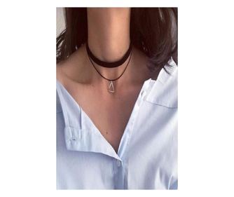 Choker Fashion Black pyramid - Colier elegant pentru gat