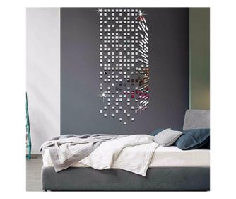 Set Oglinzi Design Patrat 4/4 cm - Decorative Acrilice Silver 500 buc