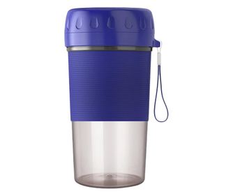 Blender portabil rawjuice, pentru suc de fructe sau smoothie, electric, reincarcare usb,accesorii incluse, 300 ml,bleumarin,Doty