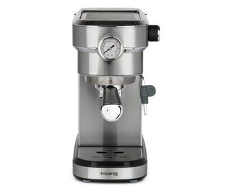 H.Koenig presszógép, EXP820, Thermoblock fűtés, 2022-es modell, gőzfúvóka cappuccinohoz, 15 bar nyomás, 1,1 L, 1350 W, forgó fúv