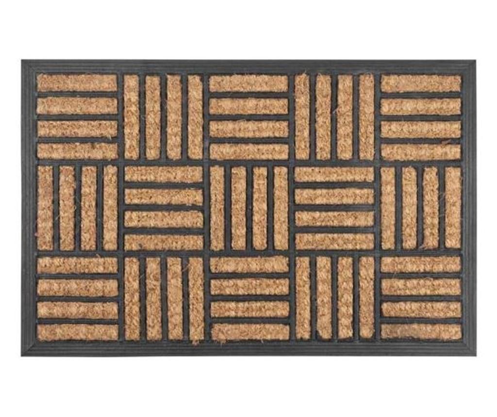 Bejárati szőnyeg mikroszálas MCT szőnyegből, barna, 40x60 cm