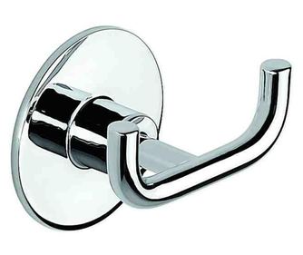 Cuier dublu cu fixare prin lipire, Casablanca Wind, crom