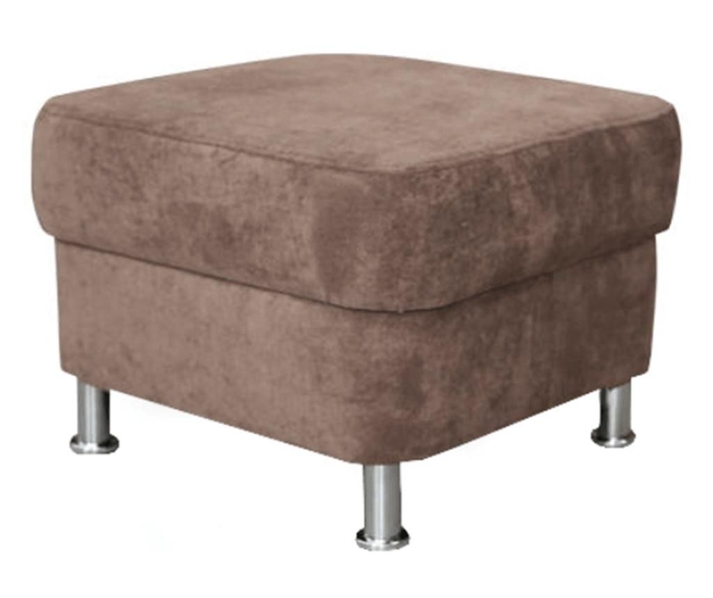 Santiago tekstilni tabure rjave barve 58x58x41 cm