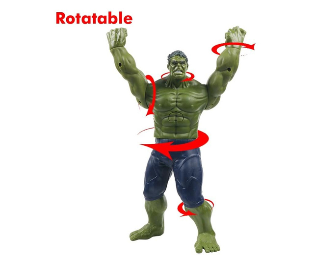 Figurina Hulk cu sunete, Titan Hero, 30 cm