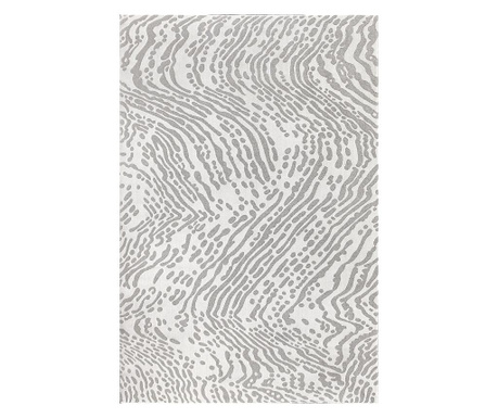 Covor modern, sofia print, alb/gri, 2450 gr/mp  60x110 cm