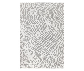 Covor modern, sofia print, alb/gri, 2450 gr/mp  160x230 cm