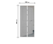 Szúnyogháló függöny ajtóra 100x210cm fehér