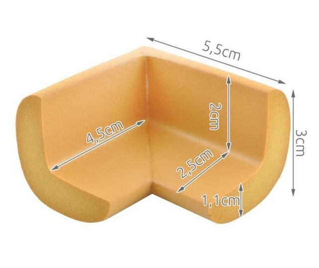 Hab sarokvédő asztalra - 4 db / csomag