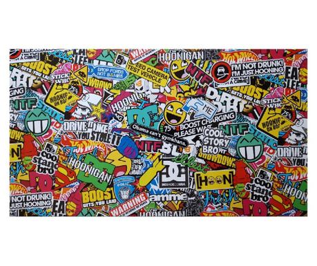 Samoljepljivi sticker boom boja štampan 137x200 cm